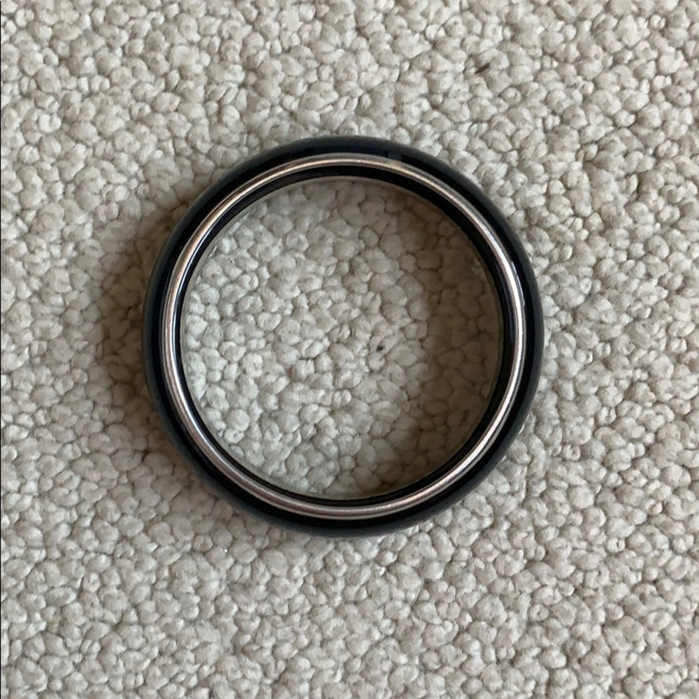 BLACK BANGLE BRACELET